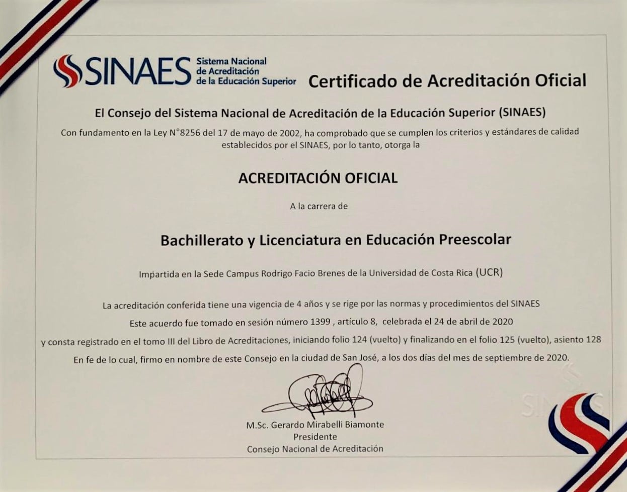 certificado